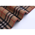 winter Woven plaid fleece wool fabric for overcoat